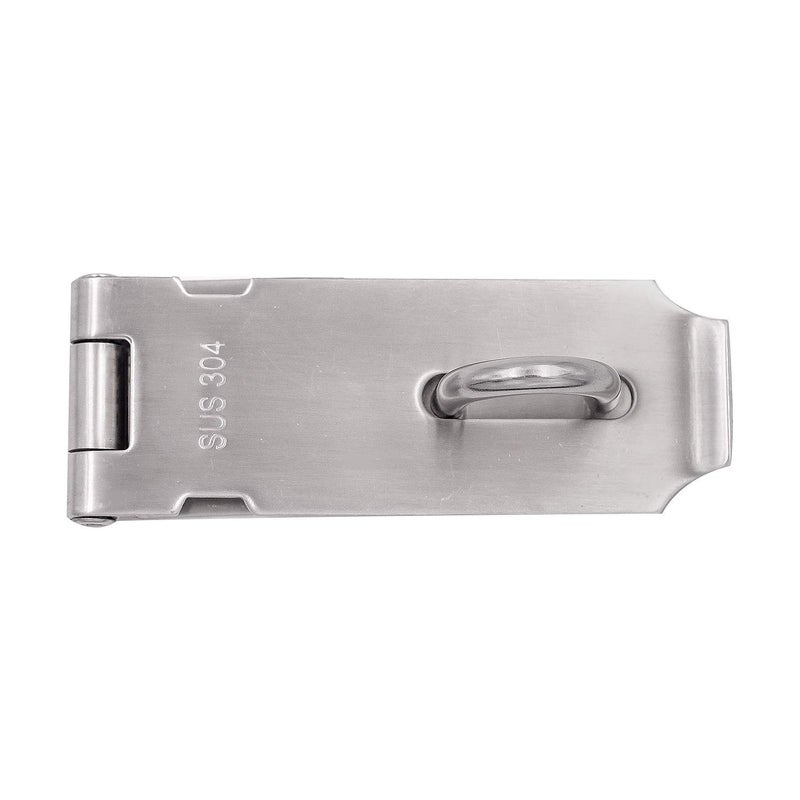 KINJOEK 4 PCS 5 Inch Door Hasp Latch Lock, Stainless Steel Security Clasp Padlock Latch Hardware, 4mm Extra Thick Door Gate Bolt Lock - Image 5
